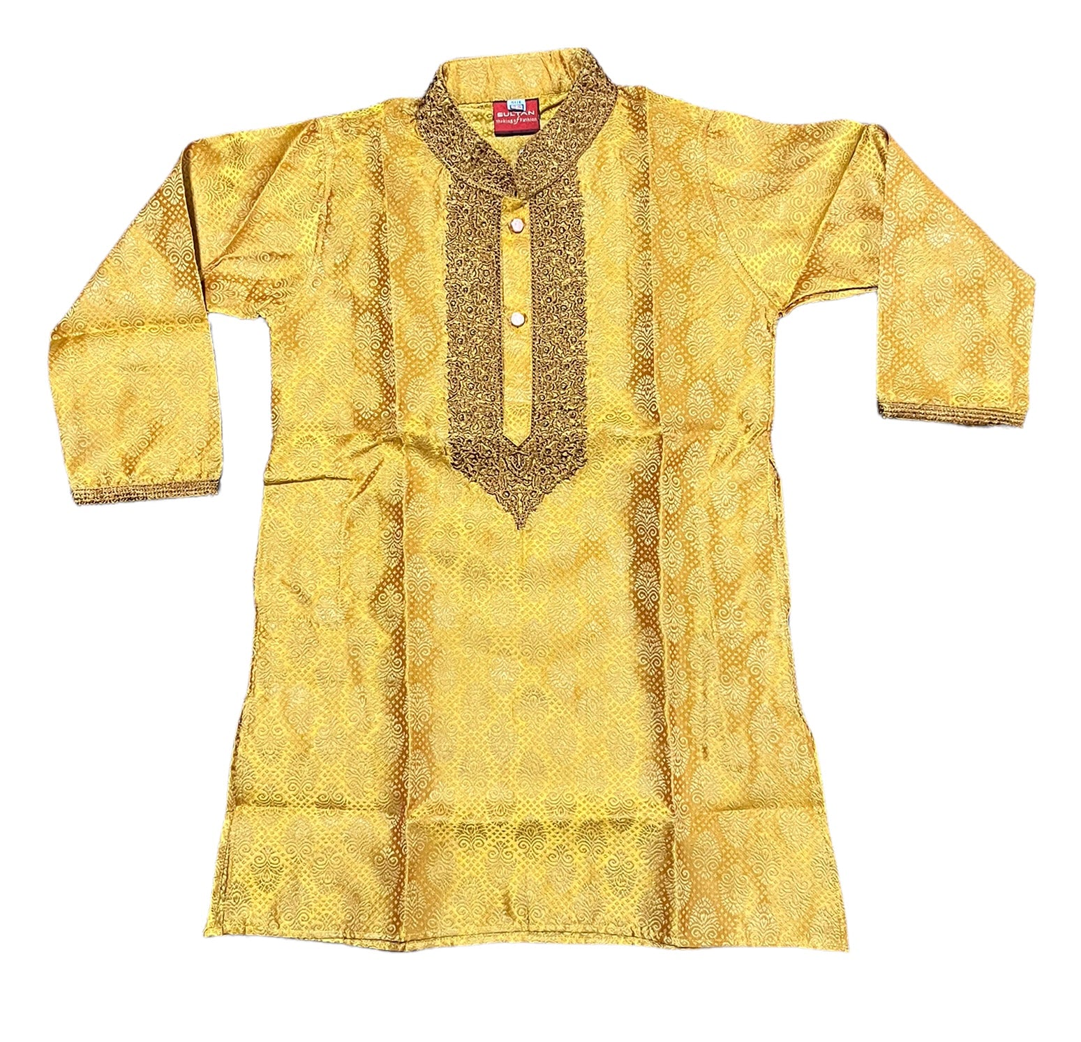 Traditional boys' kurta Punjabi by Saree Ghor Charlotte, ethnic wear for 2-3 year old boys, featuring classic design and vibrant fabric.