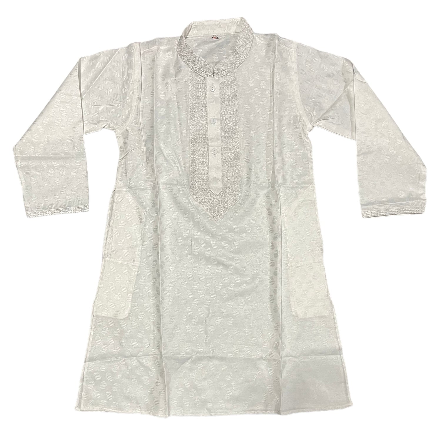 White Classic Comfort: Boys Cotton Kurta - Traditional Ethnic Wear - Saree Ghor Charlotte