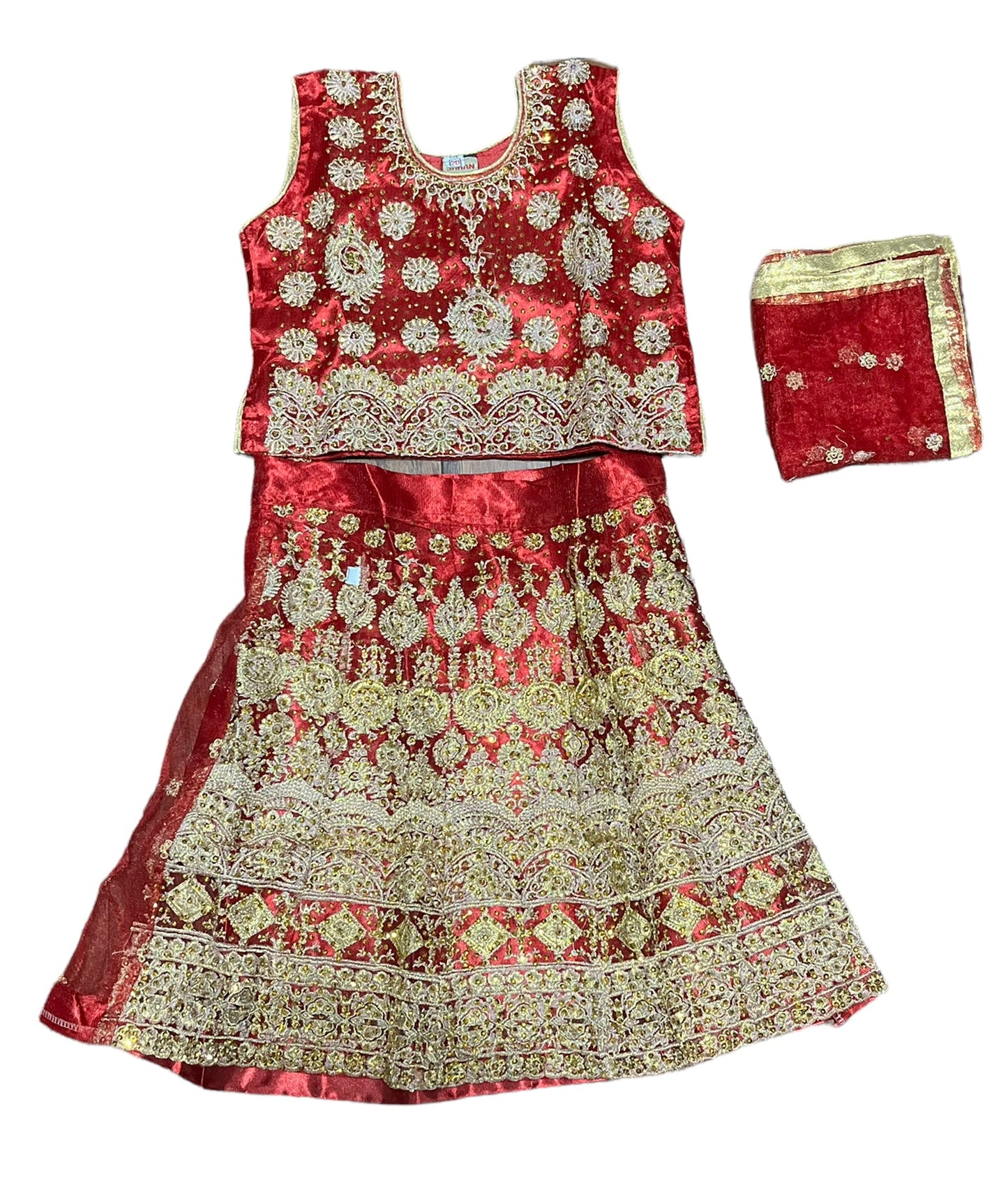 Traditional Girls Lehenga Choli Set – Ethnic Wear for Kids-07 - Saree Ghor Charlotte