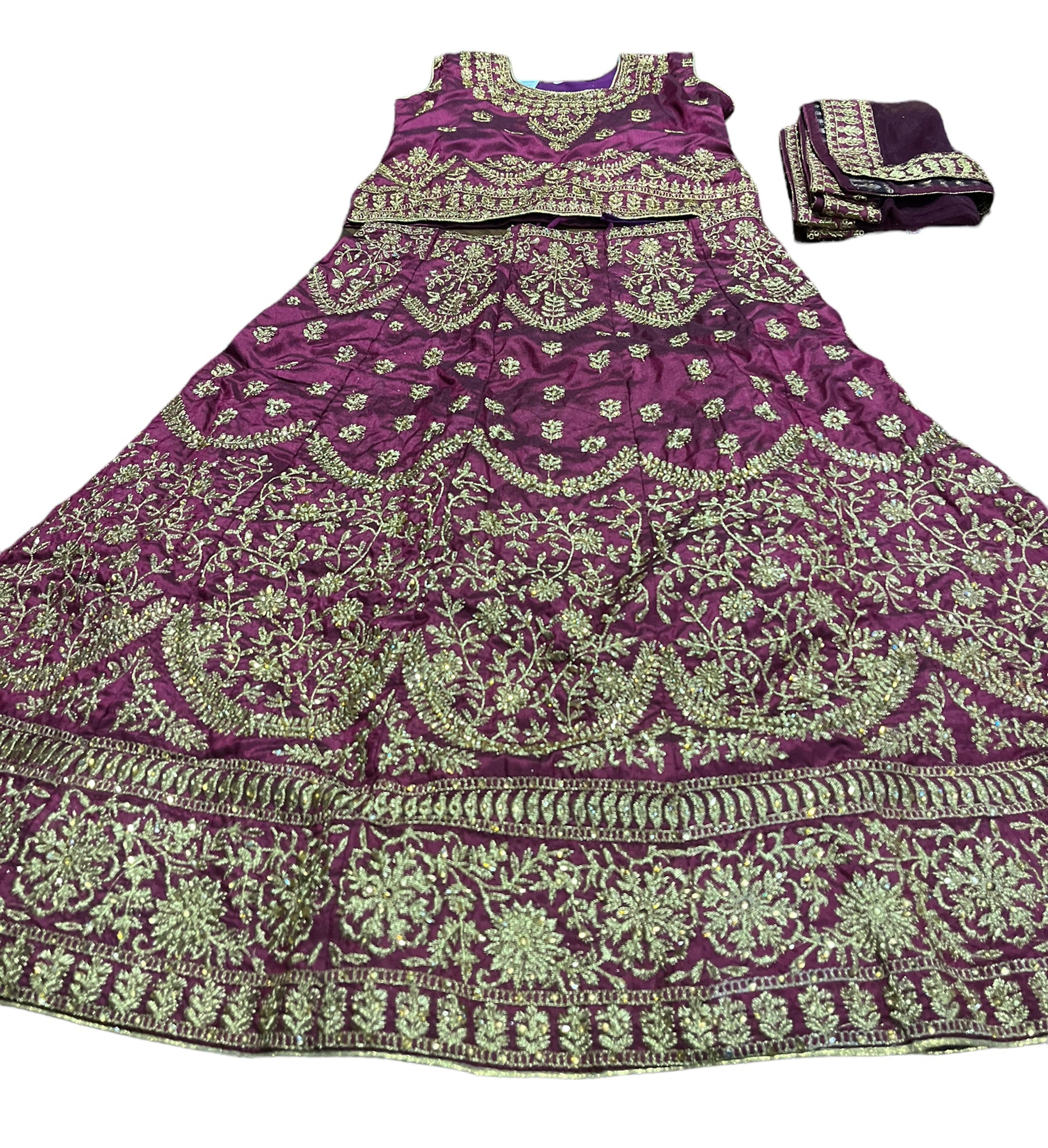 Traditional Girls Lehenga Choli Set, Cultural Wear for Kids,024 - Saree Ghor Charlotte