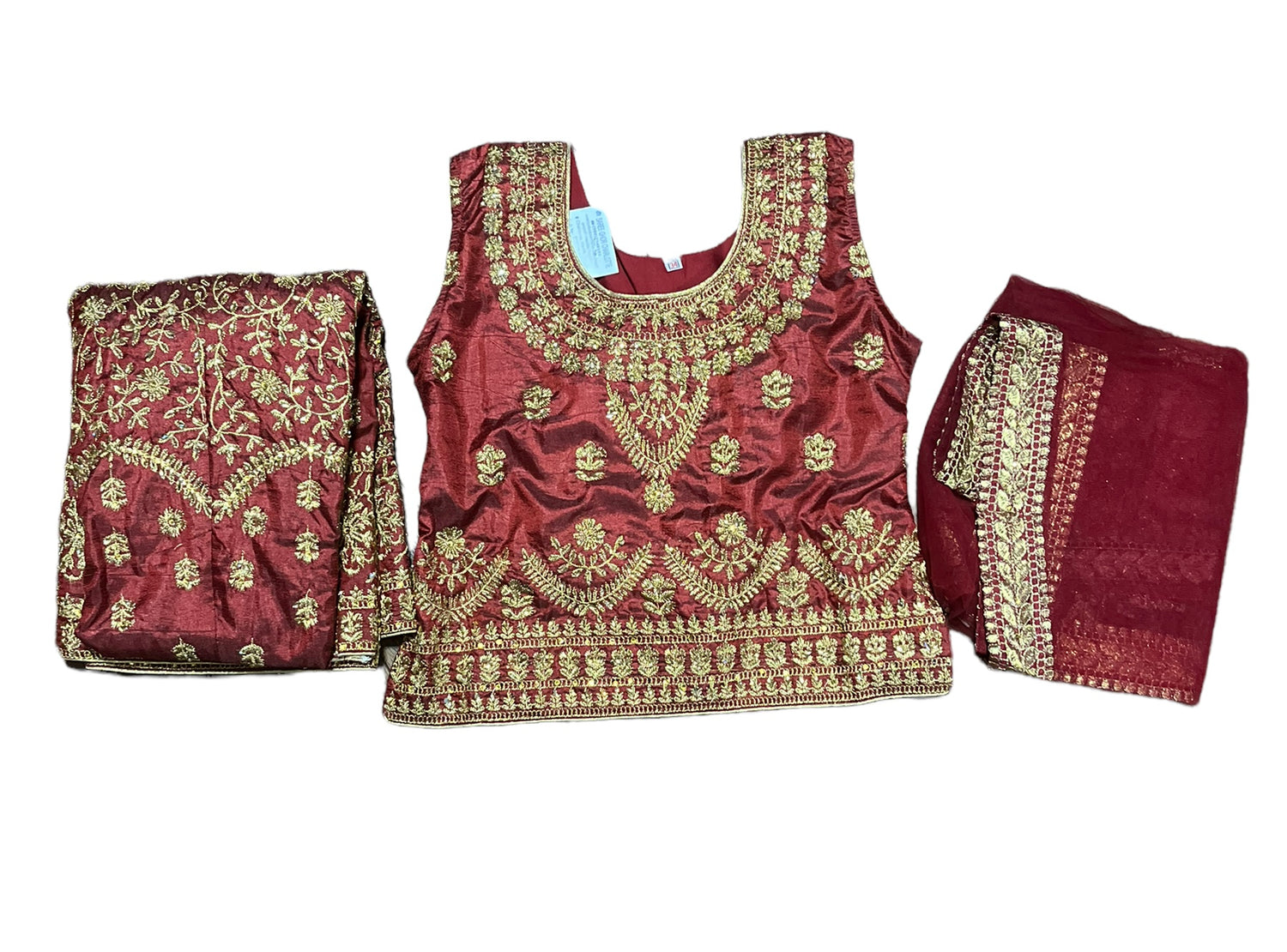 Traditional Girls Lehenga Choli Set – Ethnic Wear for Kids-027 - Saree Ghor Charlotte