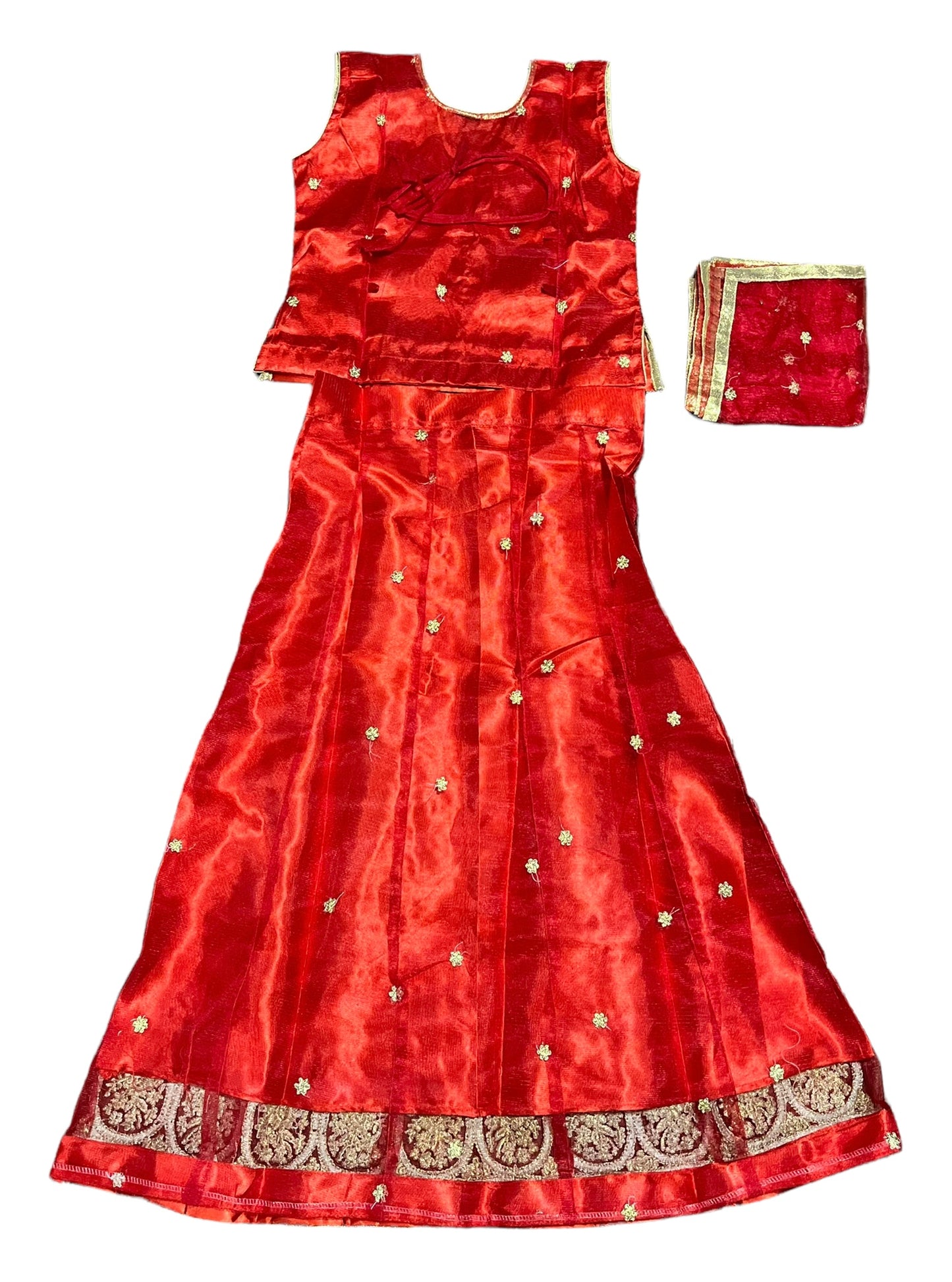 Traditional Girls Lehenga Choli Set – Ethnic Wear for Kids-06 - Saree Ghor Charlotte