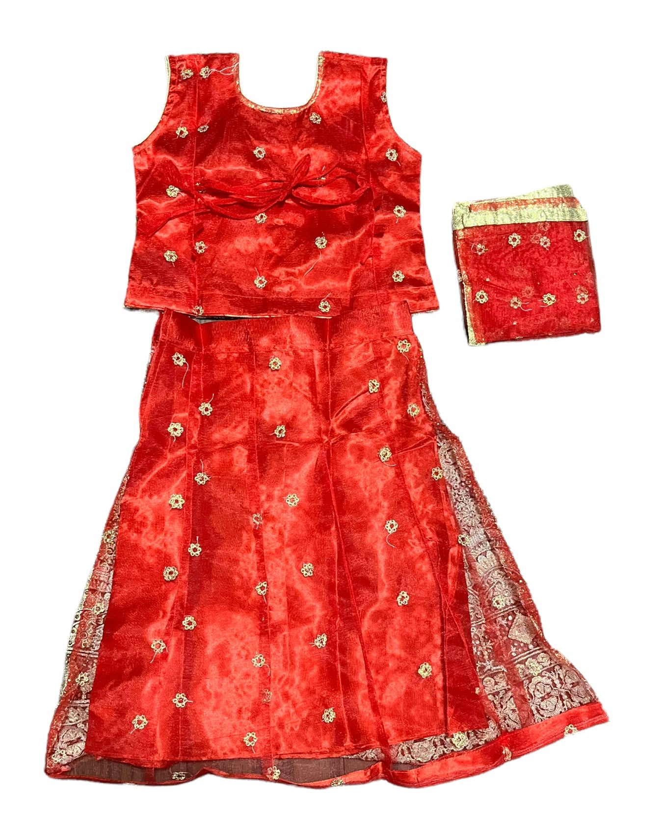 Traditional Girls Lehenga Choli Set, Cultural Wear for Kids,012 - Saree Ghor Charlotte