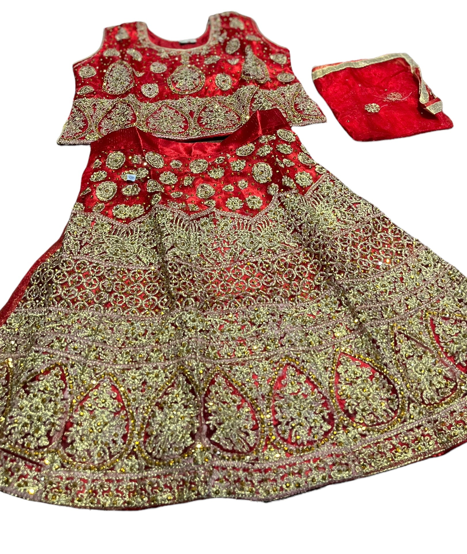 Traditional Girls Lehenga Choli Set, Cultural Wear for Kids,015 - Saree Ghor Charlotte
