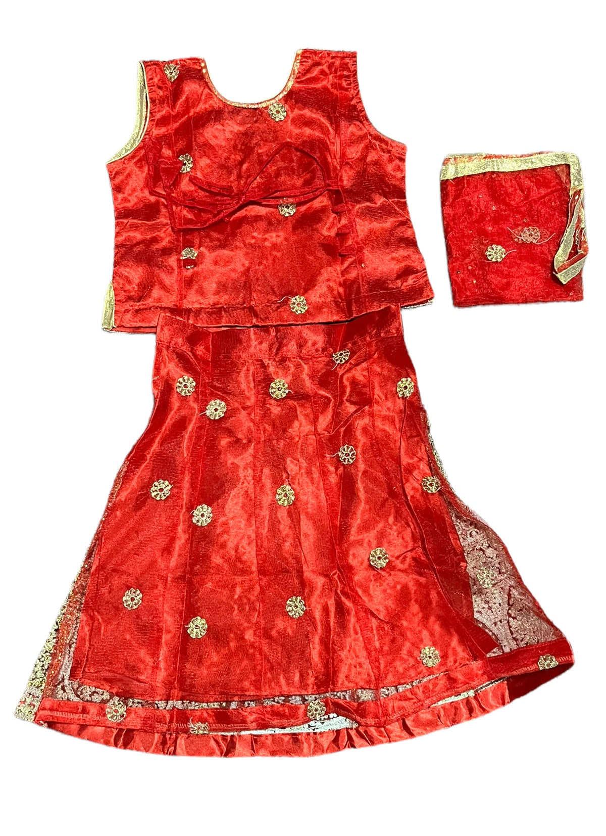 Traditional Girls Lehenga Choli Set, Cultural Wear for Kids,015 - Saree Ghor Charlotte
