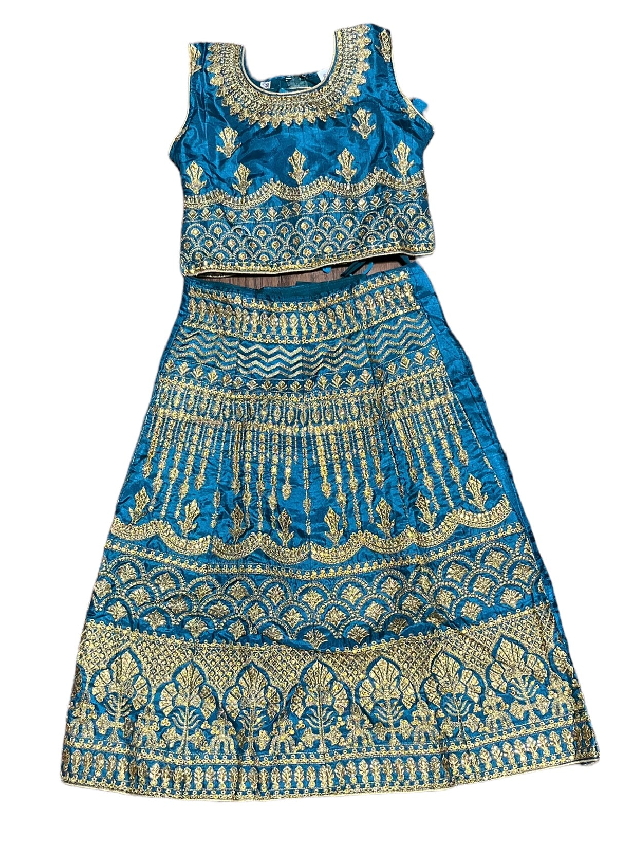 Traditional Girls Lehenga Choli Set, Cultural Wear for Kids,017 - Saree Ghor Charlotte