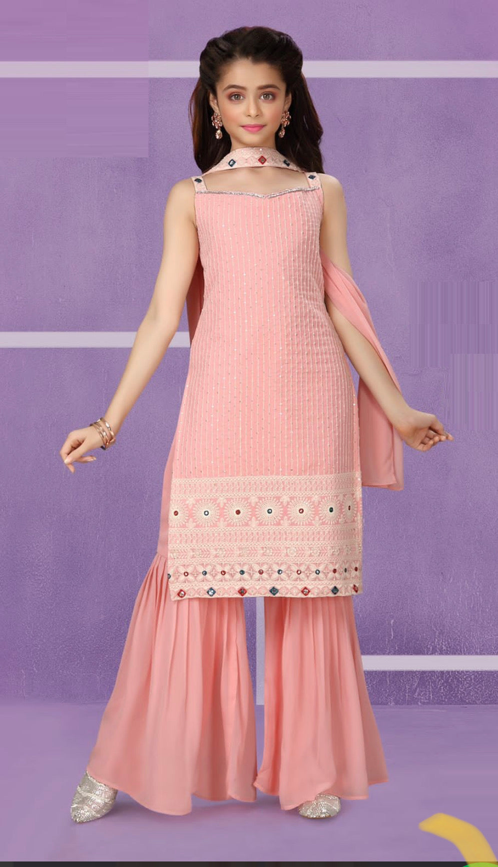 Traditional Designer Festive Wear Heavy Georgette Salwar kameez Suit for Girls-03 - Saree Ghor Charlotte