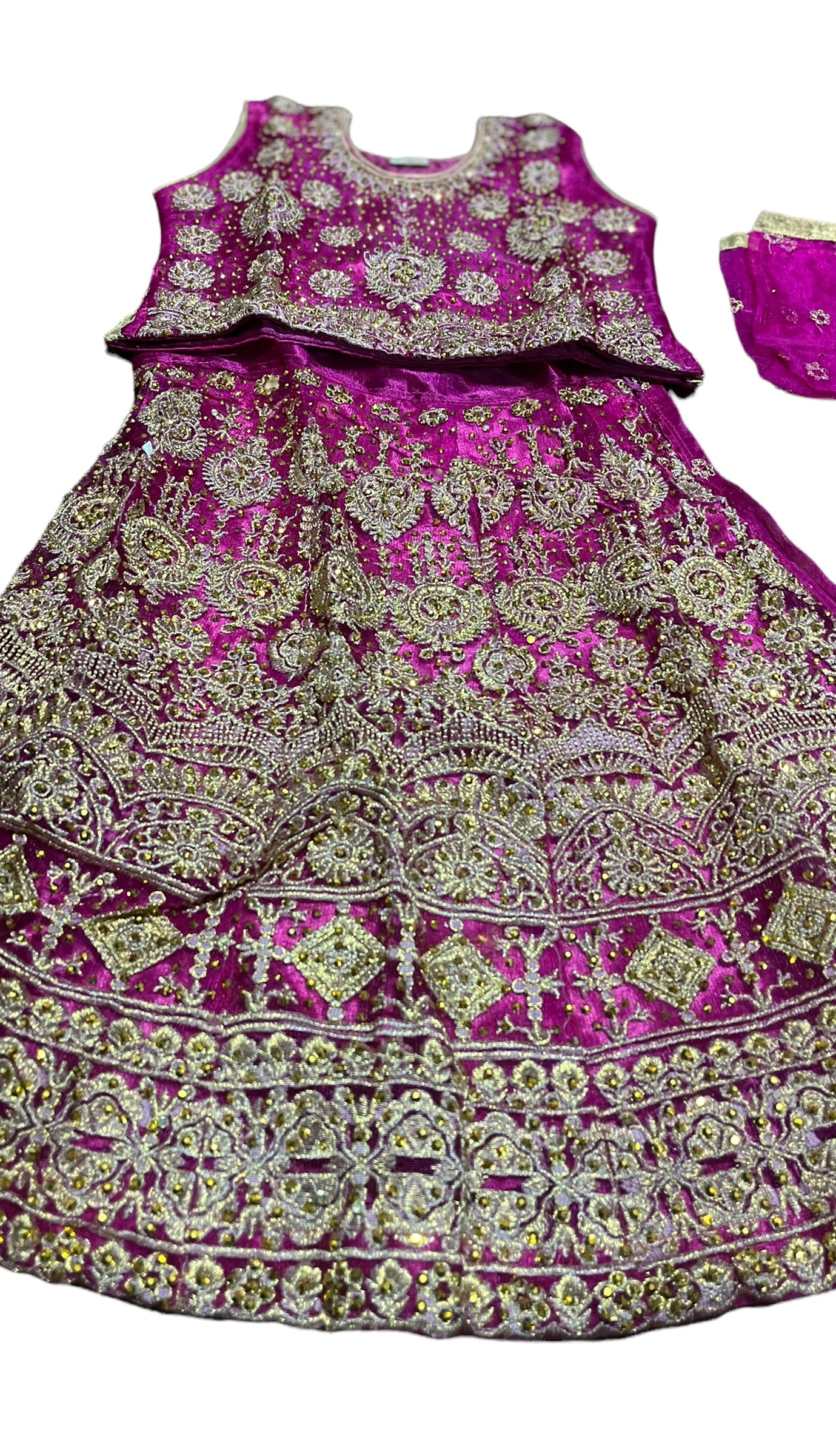 Traditional Girls Lehenga Choli Set, Cultural Wear for Kids,011 - Saree Ghor Charlotte