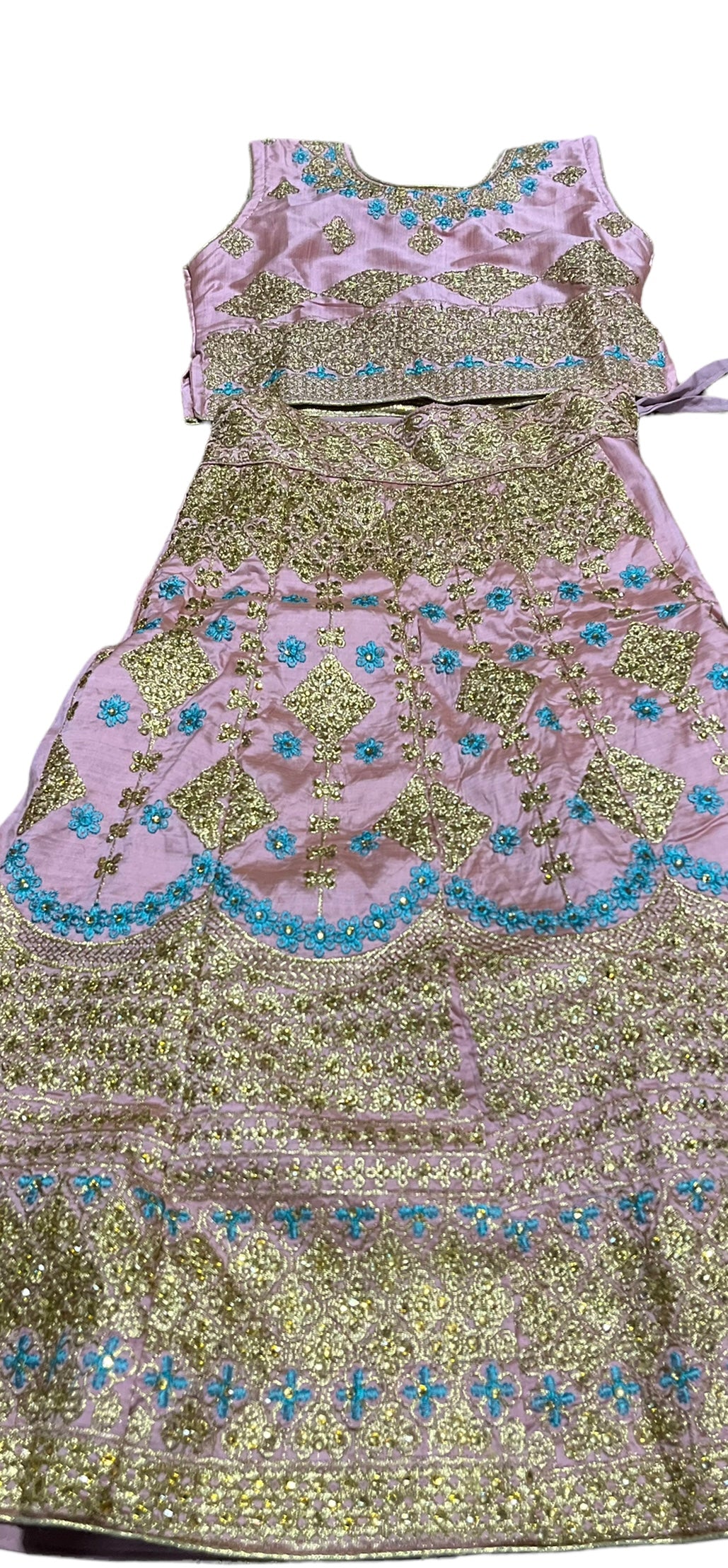 Traditional Girls Lehenga Choli Set, Cultural Wear for Kids,020 - Saree Ghor Charlotte