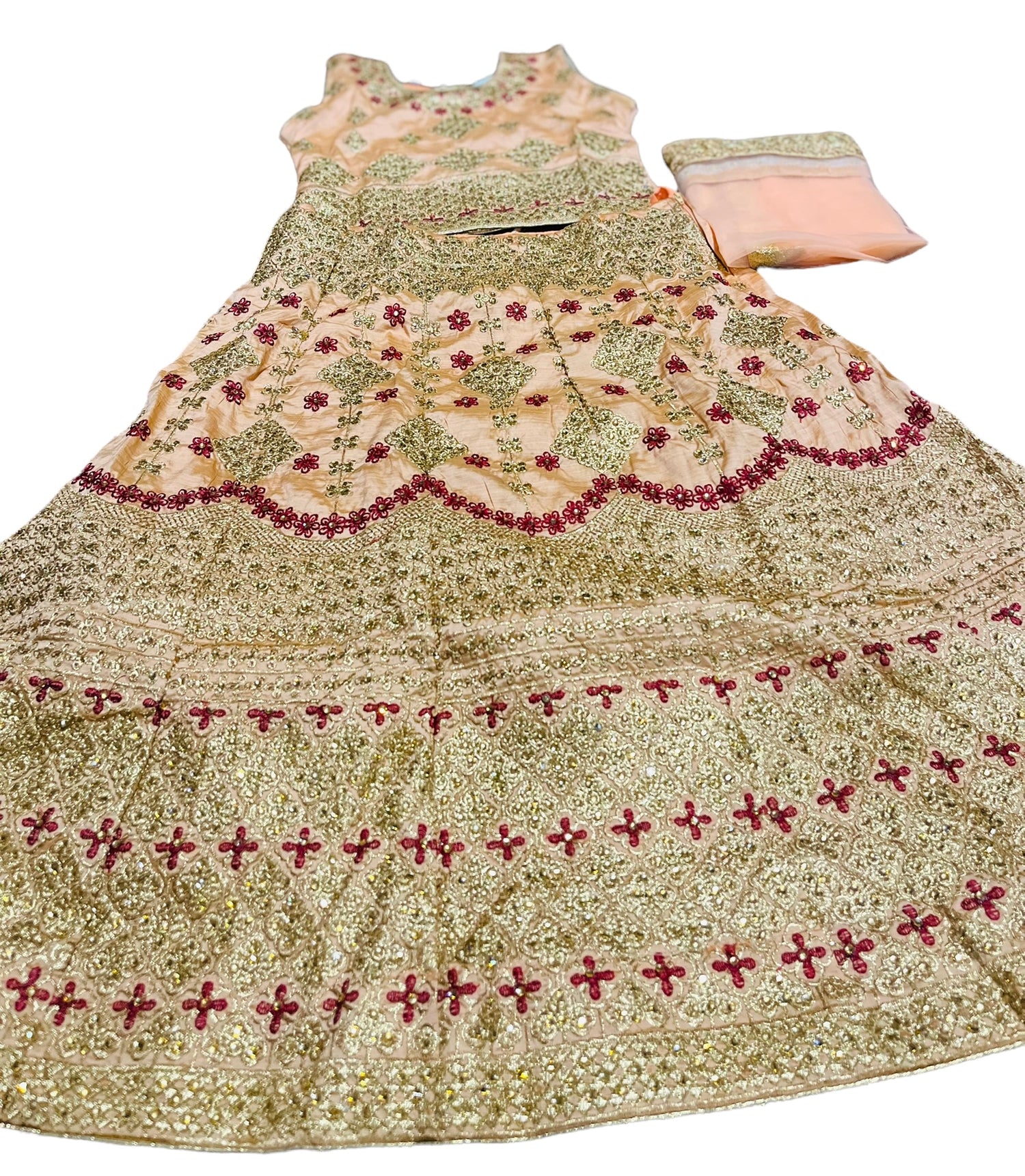 Traditional Girls Lehenga Choli Set – Ethnic Wear for Kids-018 - Saree Ghor Charlotte