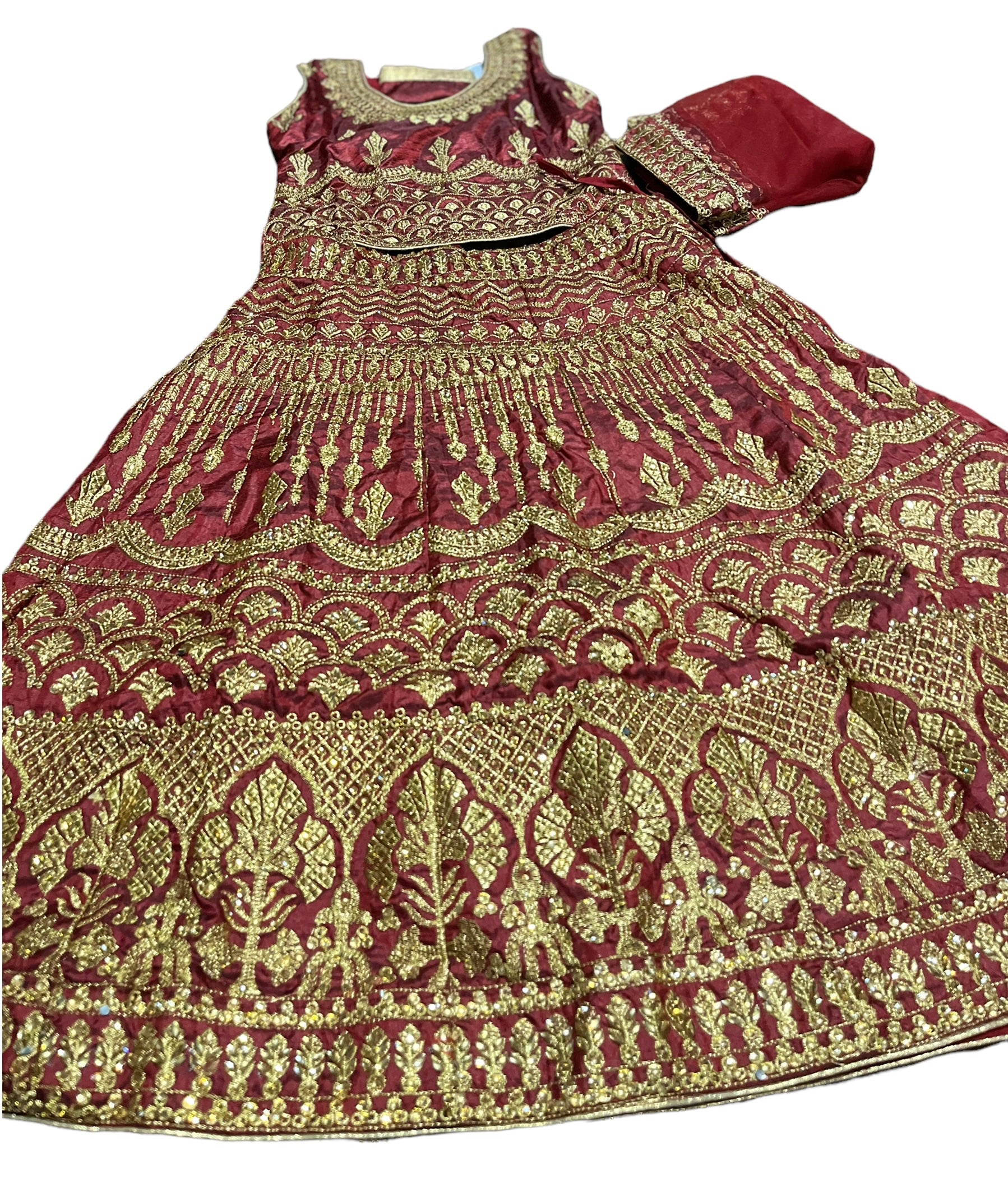 Traditional Girls Lehenga Choli Set, Cultural Wear for Kids,019 - Saree Ghor Charlotte