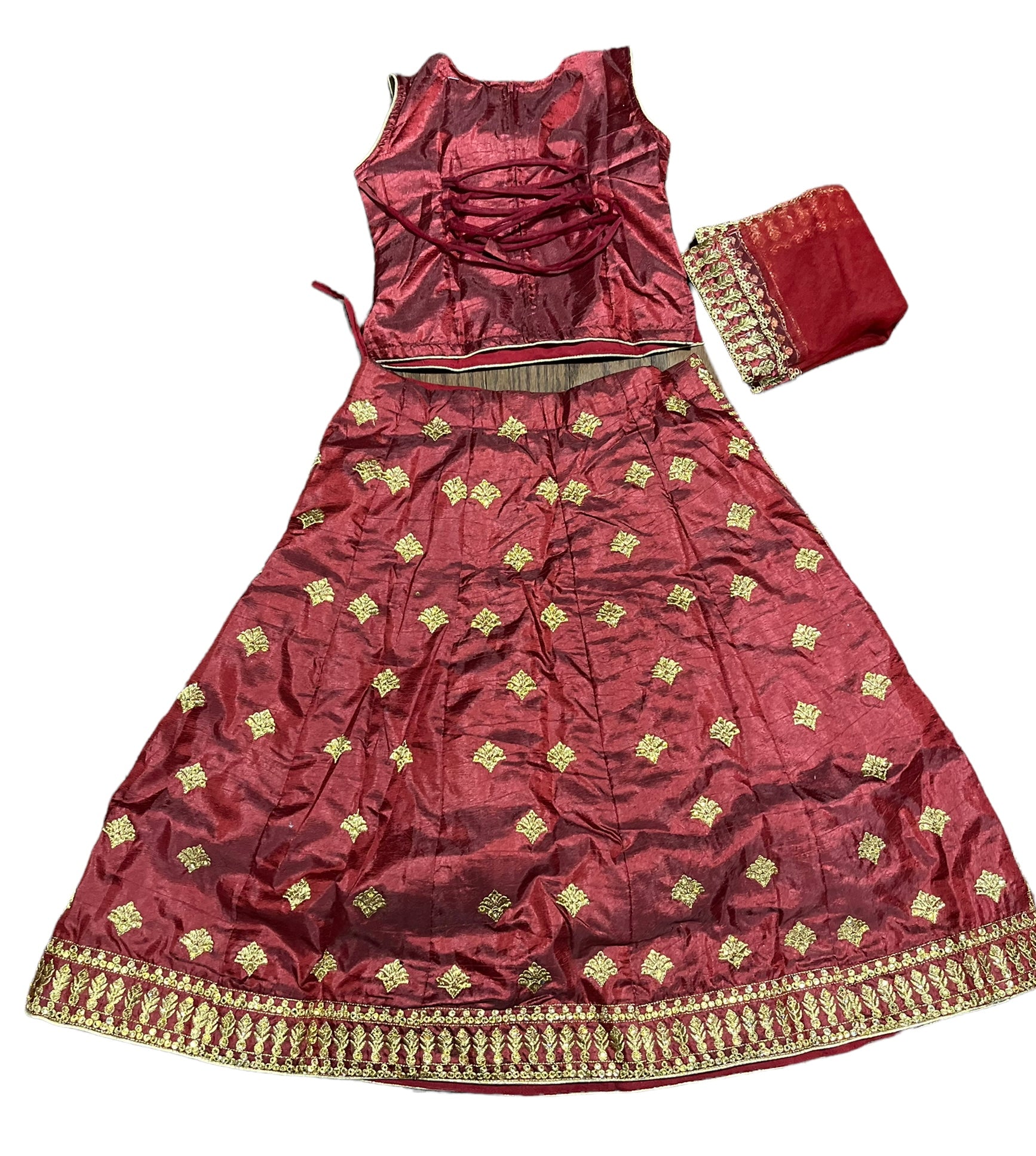 Traditional Girls Lehenga Choli Set, Cultural Wear for Kids,019 - Saree Ghor Charlotte