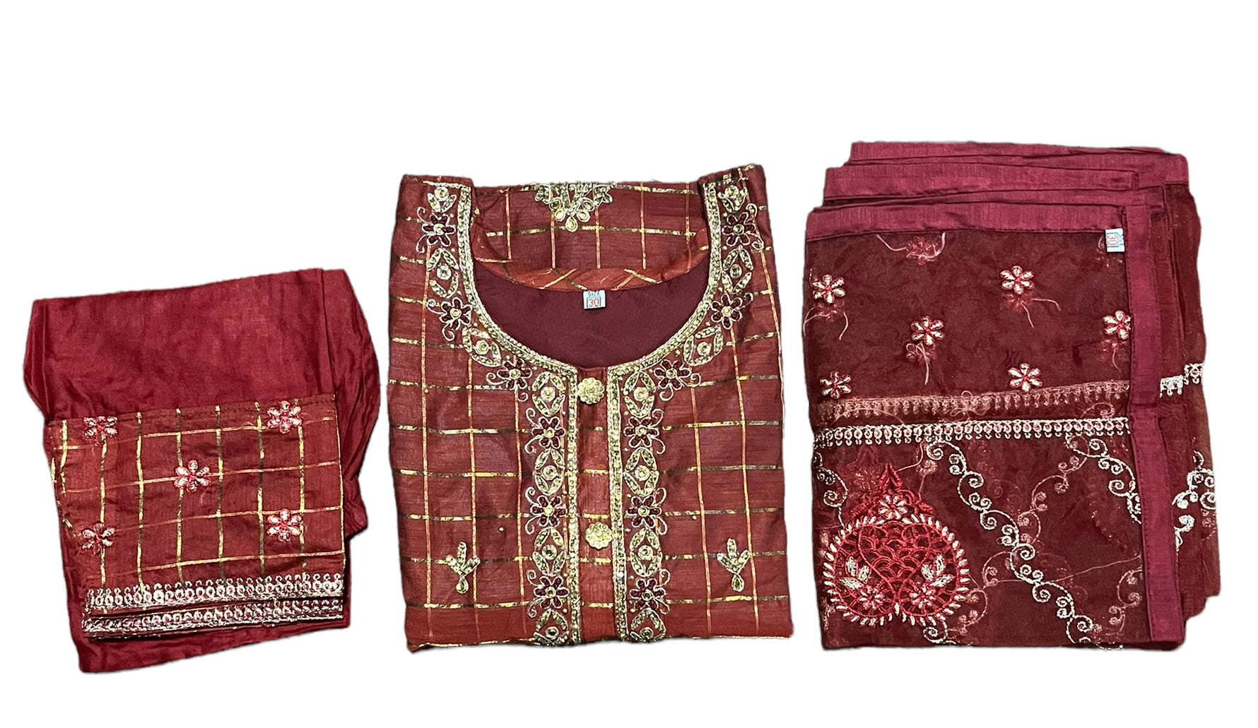 Traditional  Cotton Salwar Kameez Set for Girls, Cultural Wear for Kids, 12 - Saree Ghor Charlotte