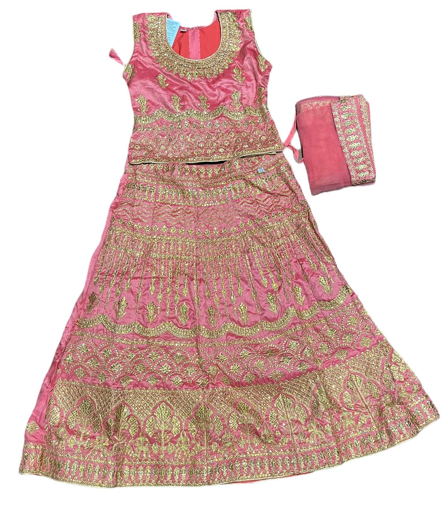 Traditional Girls Lehenga Choli Set, Cultural Wear for Kids,021 - Saree Ghor Charlotte