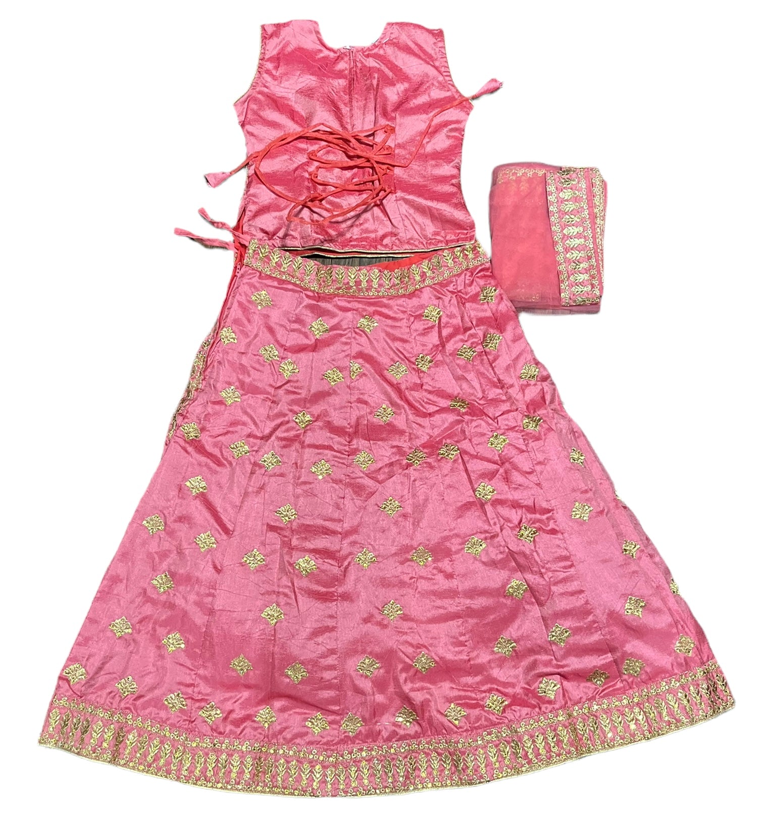 Traditional Girls Lehenga Choli Set, Cultural Wear for Kids,021 - Saree Ghor Charlotte