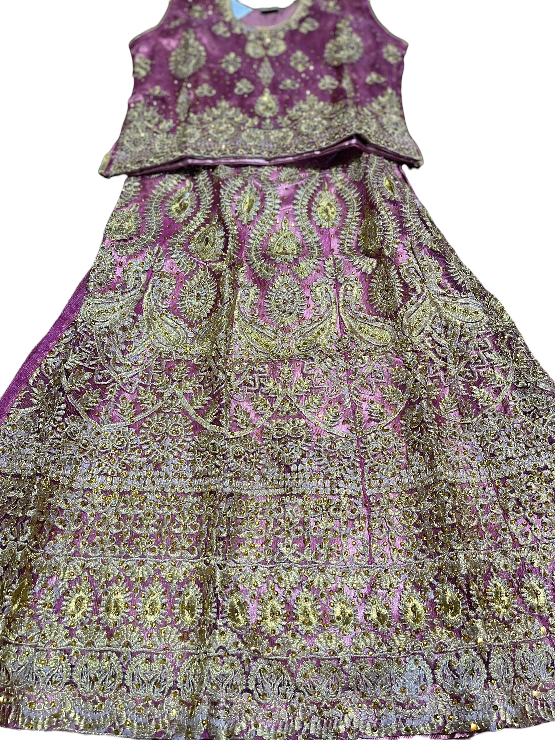 Traditional Girls Lehenga Choli Set, Cultural Wear for Kids,031 - Saree Ghor Charlotte