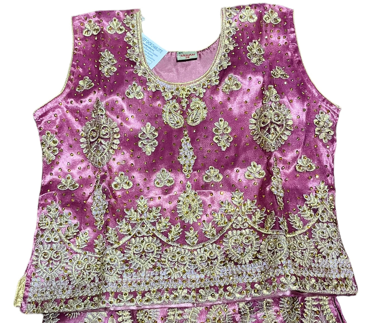 Traditional Girls Lehenga Choli Set, Cultural Wear for Kids,031 - Saree Ghor Charlotte