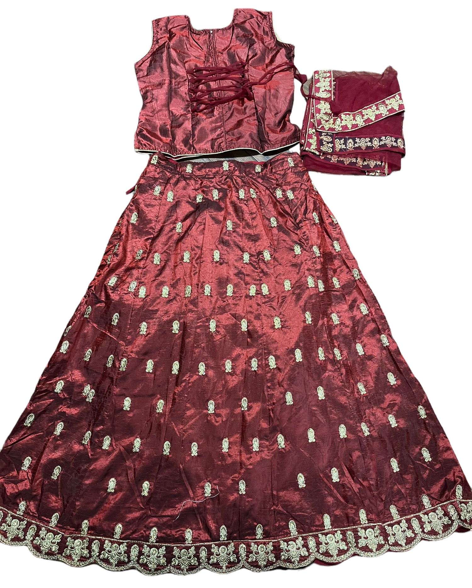 Traditional Girls Lehenga Choli Set – Ethnic Wear for Kids-023 - Saree Ghor Charlotte