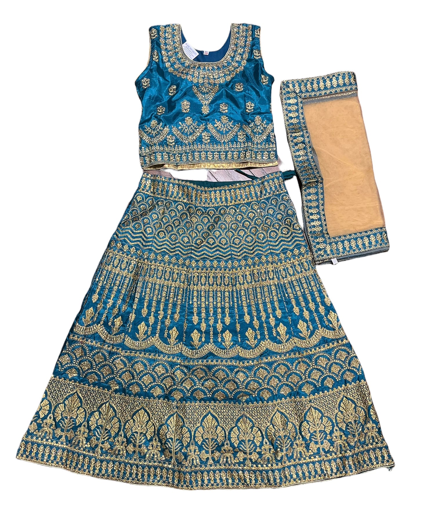 Traditional Girls Lehenga Choli Set – Ethnic Wear for Kids-026 - Saree Ghor Charlotte