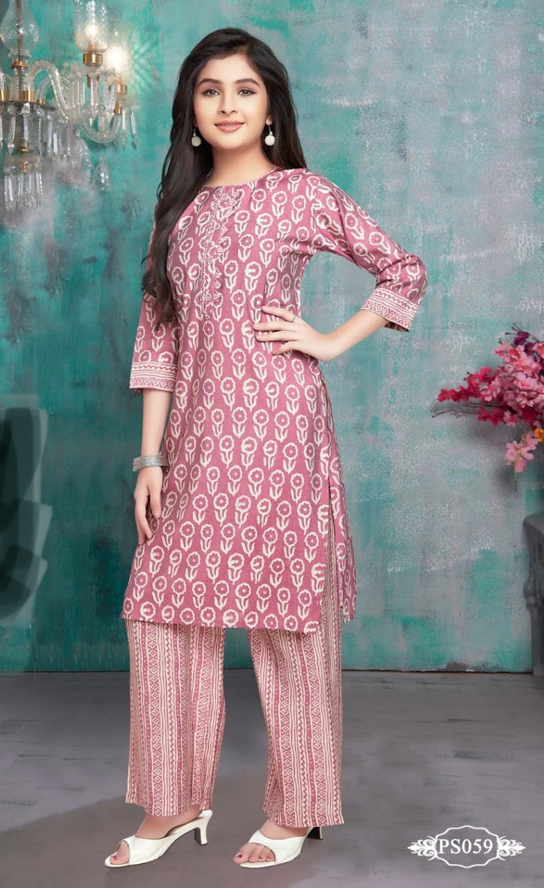 Traditional Salwar Kameez For Girls - Ethnic Wear for Kids- 09 - Saree Ghor Charlotte