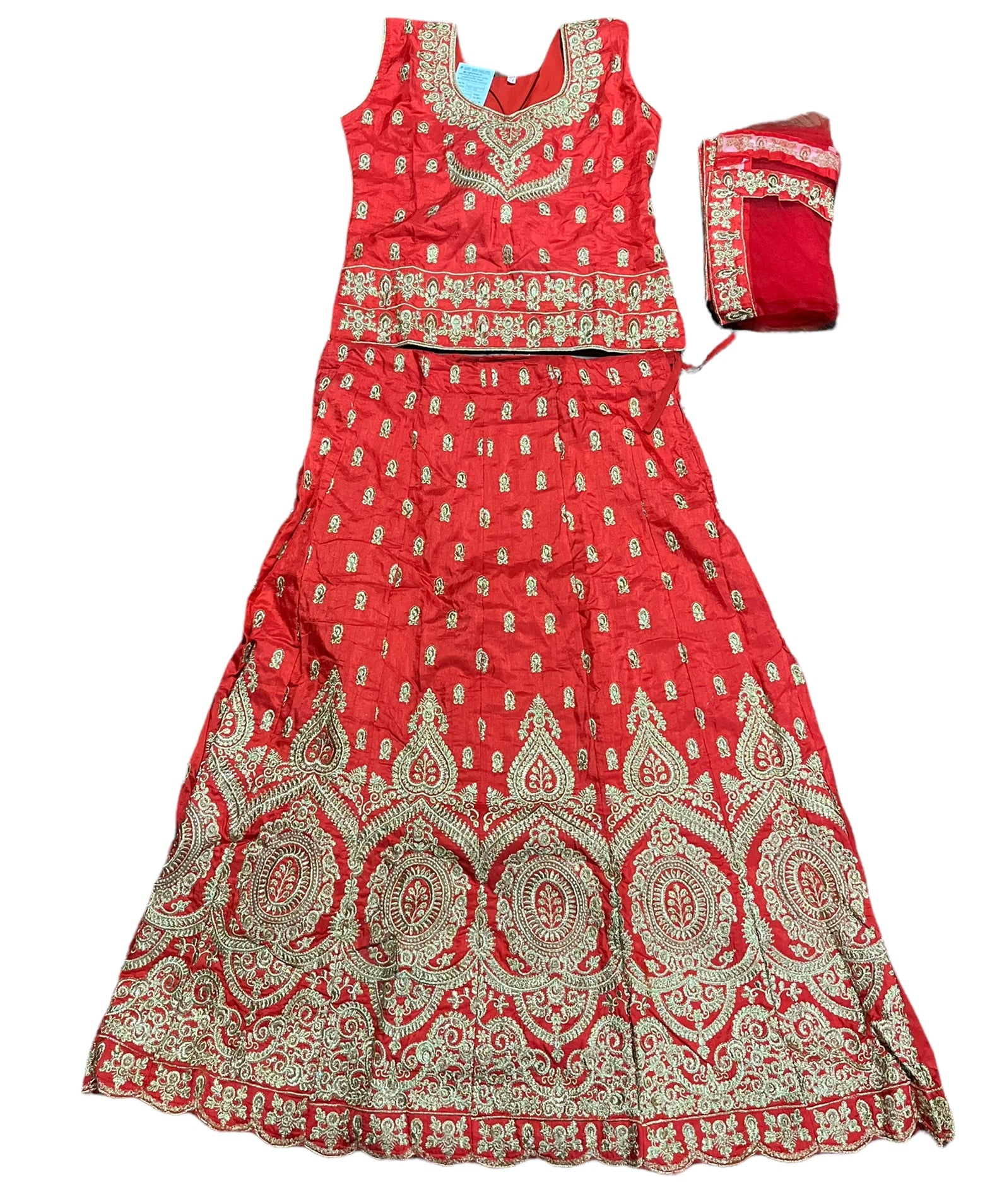 Traditional Girls Lehenga Choli Set, Cultural Wear for Kids,022 - Saree Ghor Charlotte