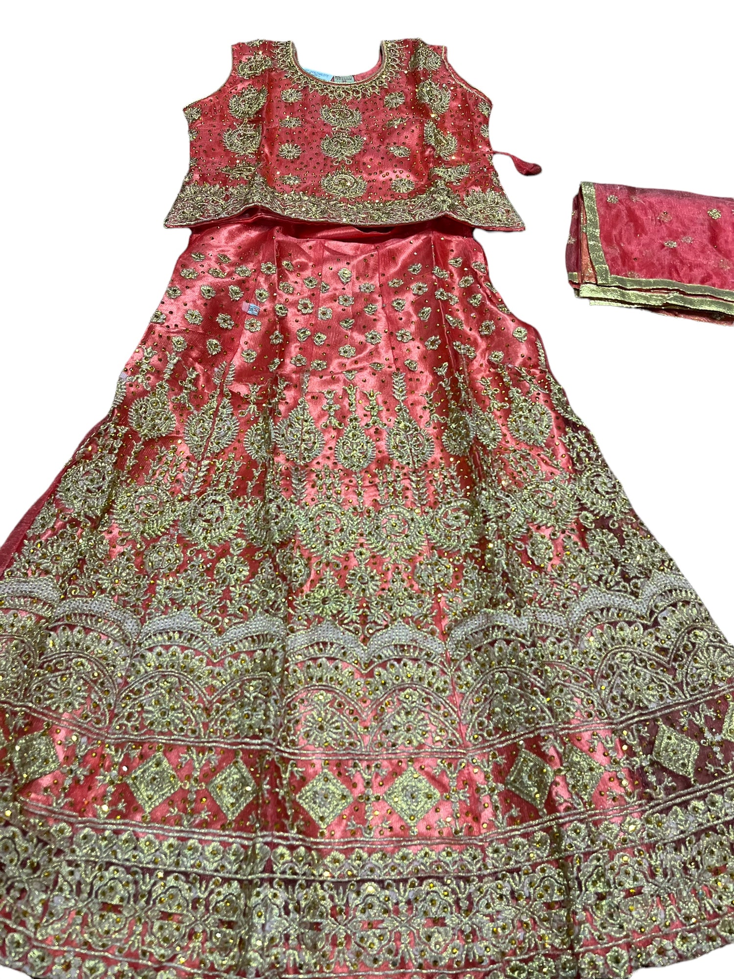 Traditional Girls Lehenga Choli Set – Ethnic Wear for Kids-04 - Saree Ghor Charlotte
