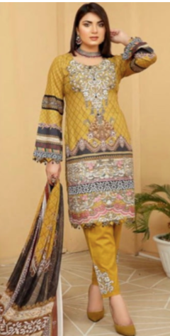 Traditional Soni Brand Pakistani salwar kameez for women, ethnic wear with intricate embroidery and vibrant colors.