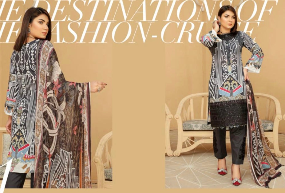 Traditional Soni Brand Pakistani Salwar Kameez for women, featuring vibrant ethnic wear with intricate patterns and elegant styling.
