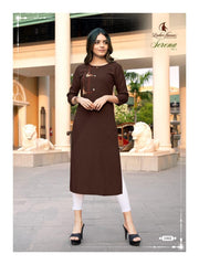 Traditional cotton Kurti from Saree Ghor Charlotte, part of Sarena Vol2 ethnic wear for women, with intricate patterns and vibrant colors.