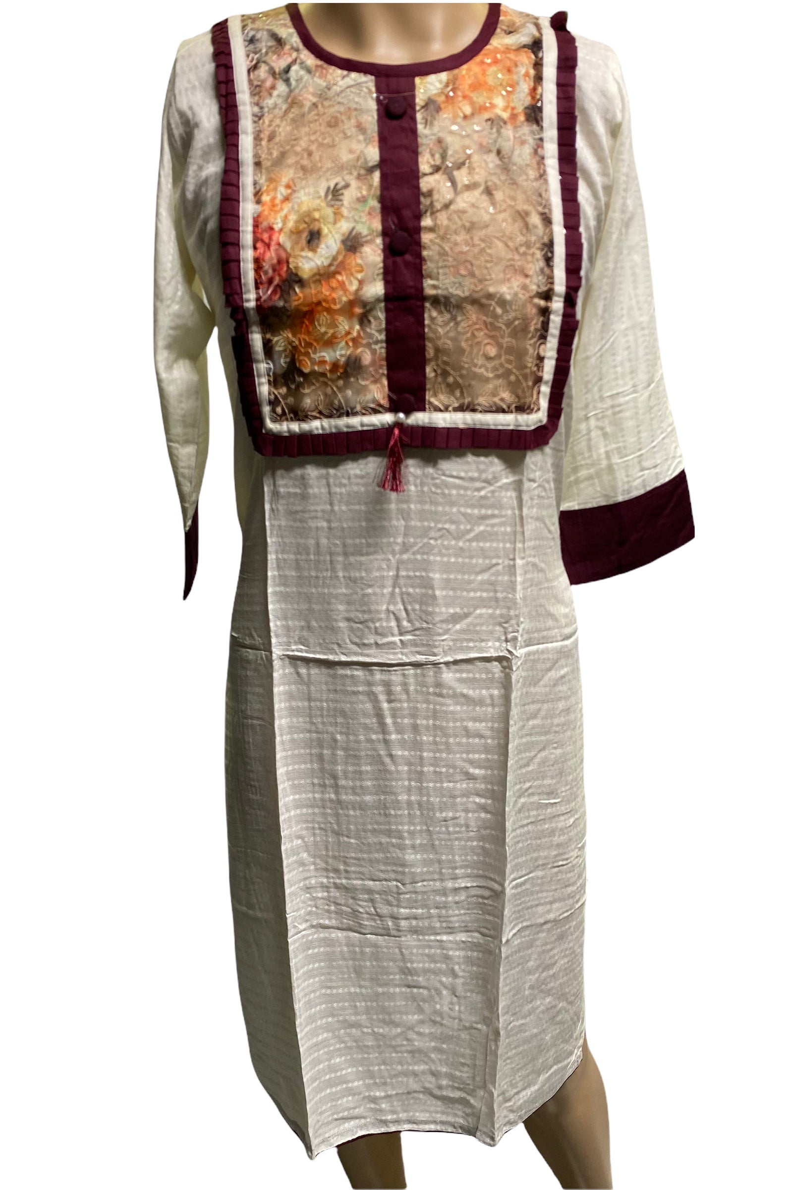 Traditional cotton long sleeve Salwar Kameez by Saree Ghor Charlotte, ethnic wear for women with intricate patterns and vibrant colors.
