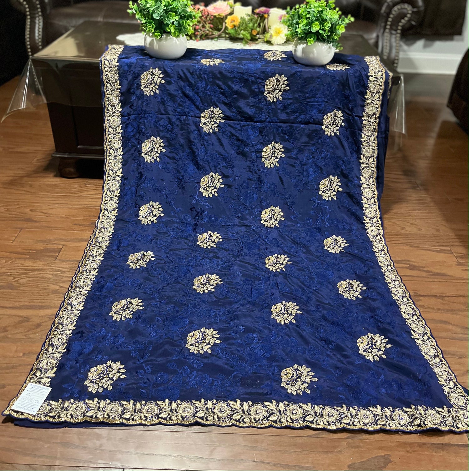 Enchanting Evening: Party Wear Saree- Indian Ethnic Wear for Women - Saree Ghor Charlotte
