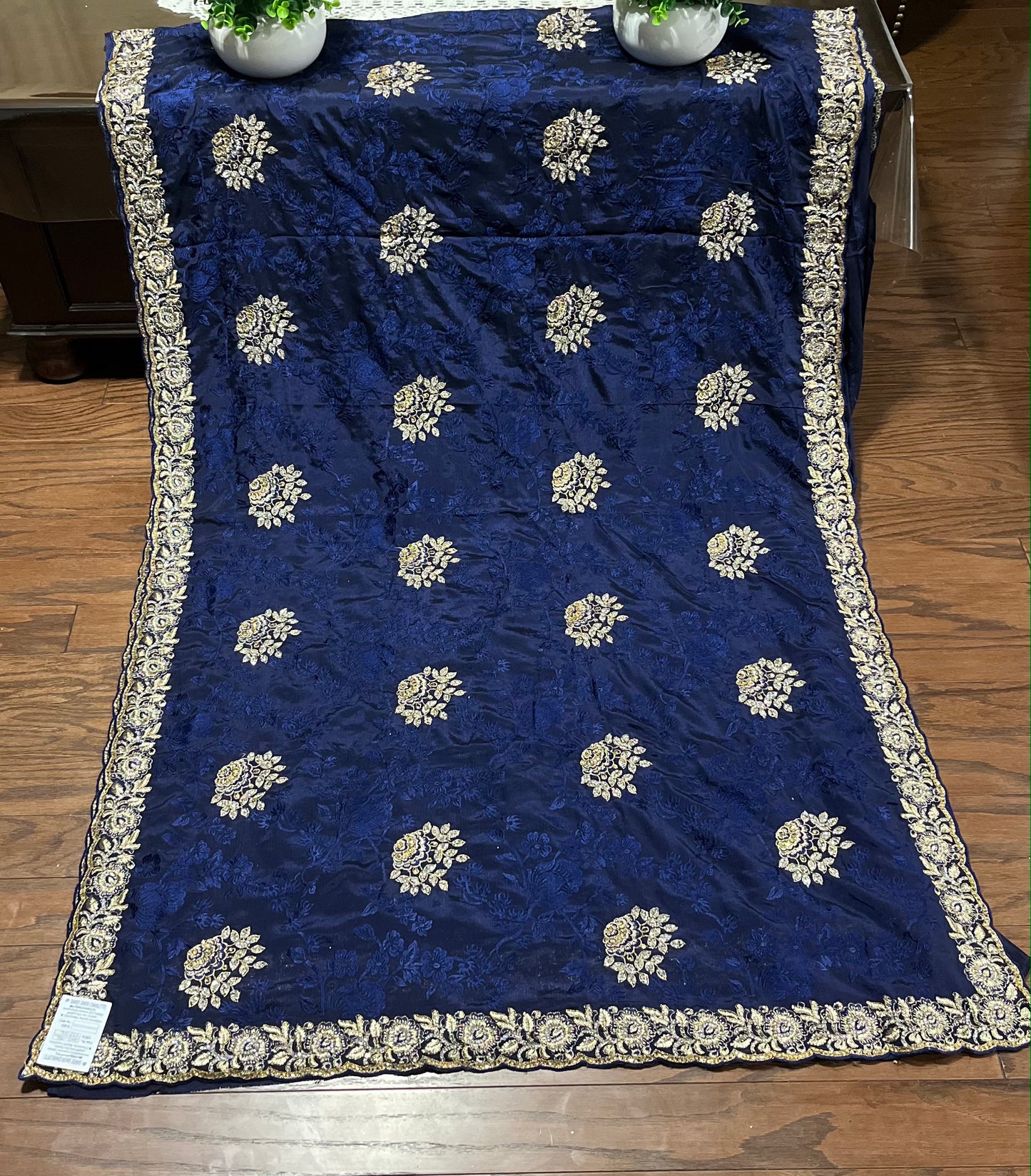 Enchanting Evening: Party Wear Saree- Indian Ethnic Wear for Women - Saree Ghor Charlotte
