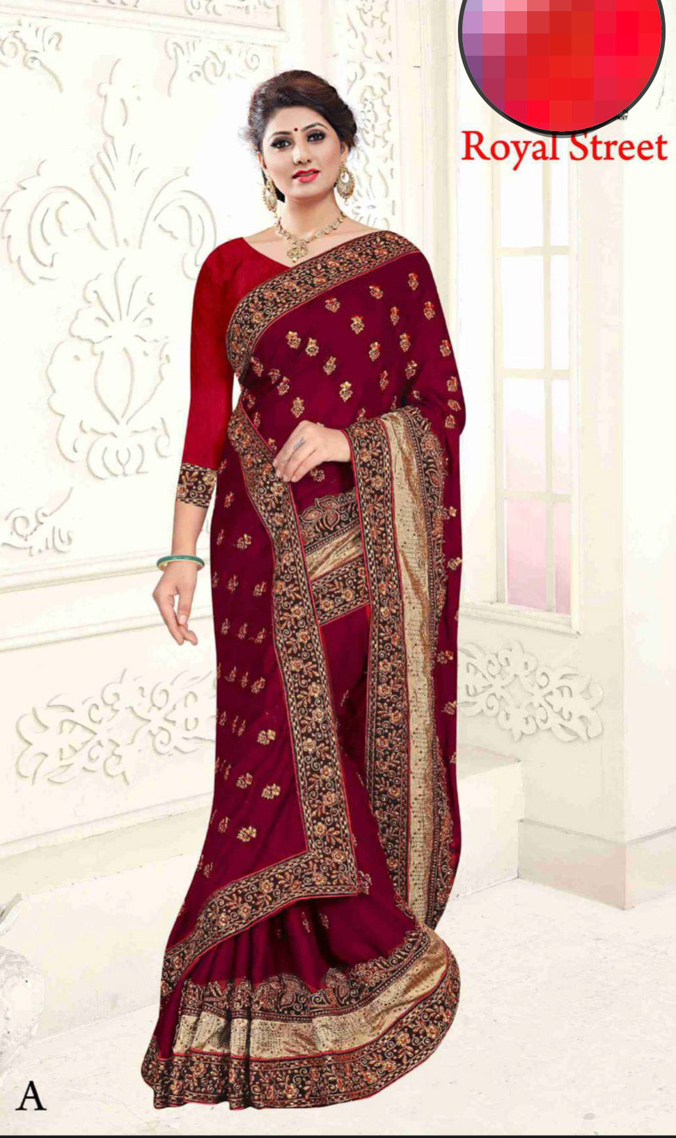 Traditional Designer Party Saree, Indian Cultural Wear for Women,05 - Saree Ghor Charlotte